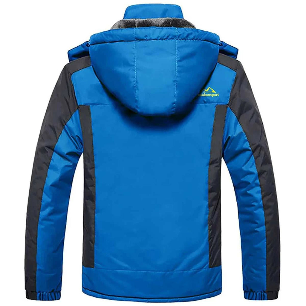 TACVASEN Men's Waterproof Ski Jacket Fleece Lining Warmth Parka Winter Snow Working Outdoors Hooded Coat Rain Shell Windbreaker The jack market .AU The jack market .AU Men Fashion $ 76 14:771#Blue;5:361385#CN 4XL (US L)