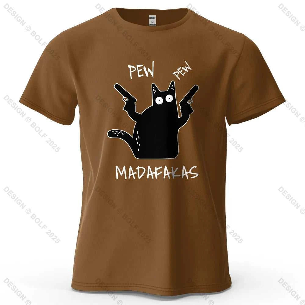 Cool Cat Funky Printed Men's T-Shirt 100% Cotton Oversized Humorous Graphic Tees for Women Tops Tees Casual Streetwear The jack market .AU The jack market .AU Men Fashion $ 31 14:200002984#Wine Red;5:361385