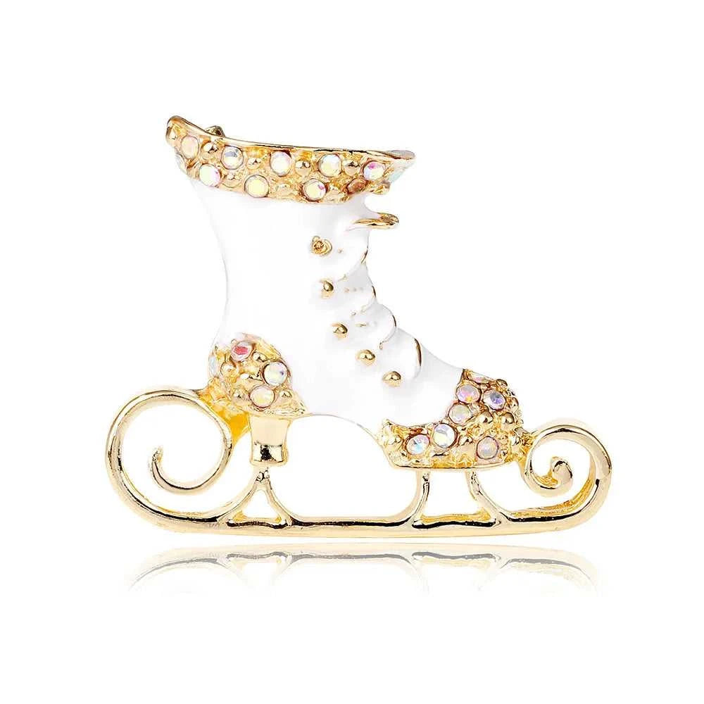 creative Christmas diamond ice skate brooch enamel clothing acceossries pins The jack market .AU The jack market .AU Jewellery & Chains $ 47 200001033:350525#R8-3-8107