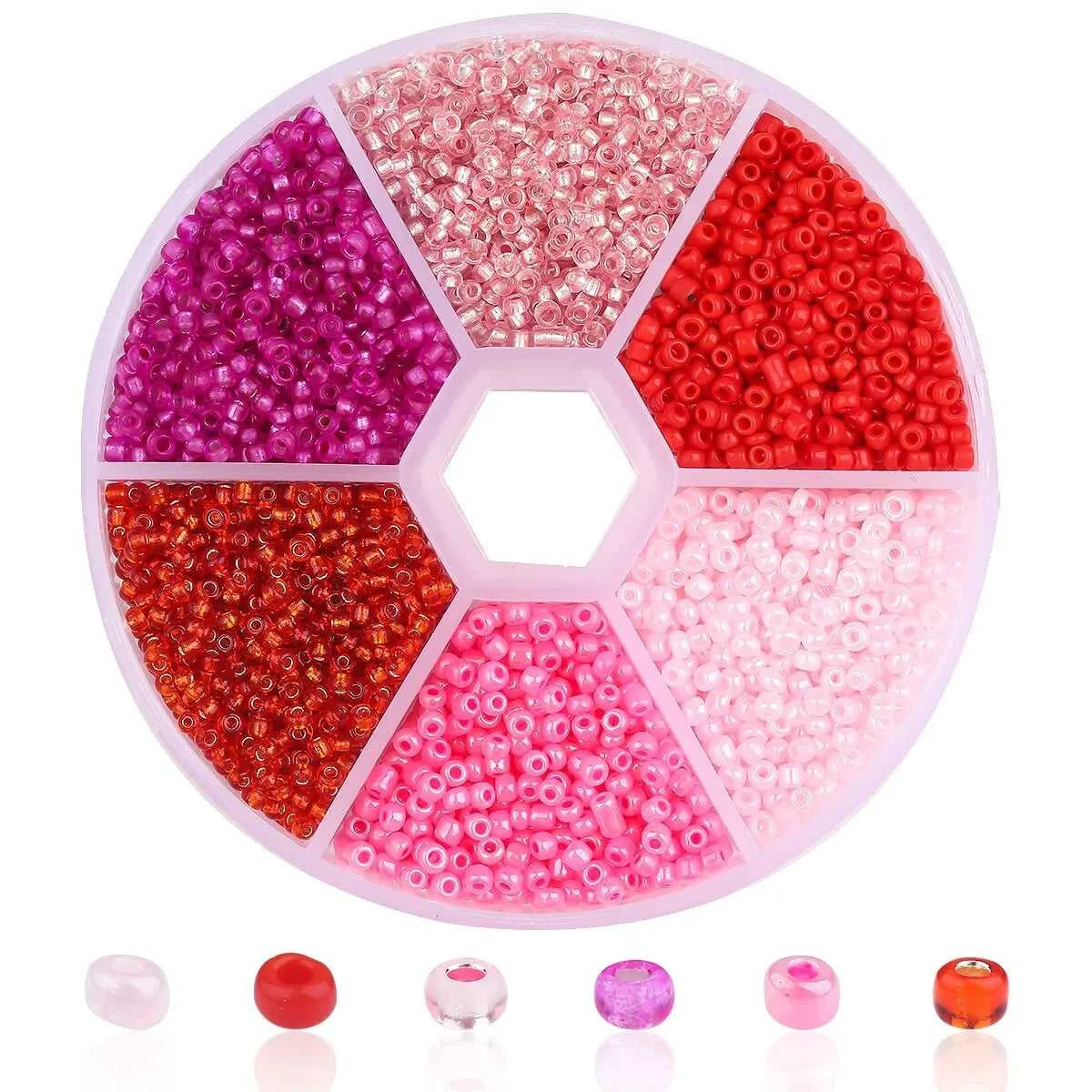 3900pcs Glass Rice Beads 6 Grid Set Box Loose Beads Handmade Bead String Material Pack DIY Bracelet Necklace Jewelry Accessories The jack market .AU The jack market .AU Jewellery & Chains $ 48 14:29;5:100016944#2mm about3900pcs