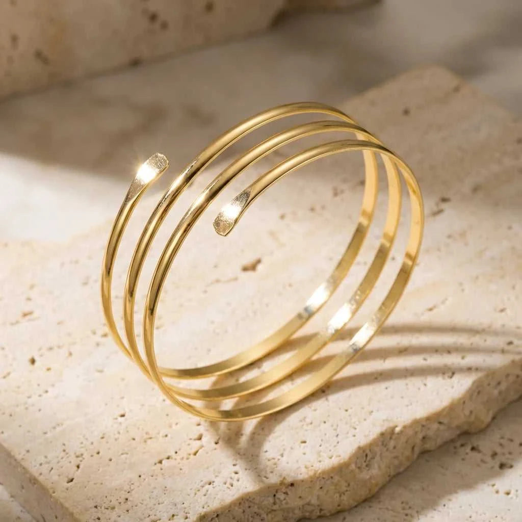 Minimalist Gold Color Spiral Upper Arm Cuff Bracelet for Women Boho Line Geometric Upper Cuff Bracelet Beach Festival Jewelry The jack market .AU The jack market .AU Jewellery & Chains $ 48 200001034:200004862#BR26Y0146