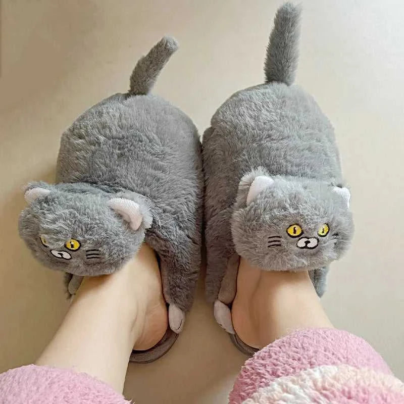 New Snuffy Cat Slippers Woman Warm Wrapped Home Shoes Women's Angry Kitty Furry Slides Winter Snug Close Back Slipper for Couple The jack market .AU The jack market .AU Step Up Your Style: Trendy Shoes for Every Occasion! $ 69 14:10#Yellow-Slides;200000124:201446564;200007763:201336100