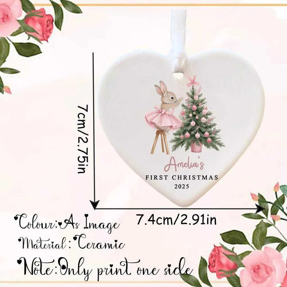 Personalized Baby's First Christmas Bauble Cute Rabbit 1st Christmas Ornament First Xmas Decoration Custom Newborn Gifts The jack market .AU The jack market .AU Mum & Kids: Essential Products for Every Family $ 22 10:47#Ceramic ;14:202997806#jk4223.4
