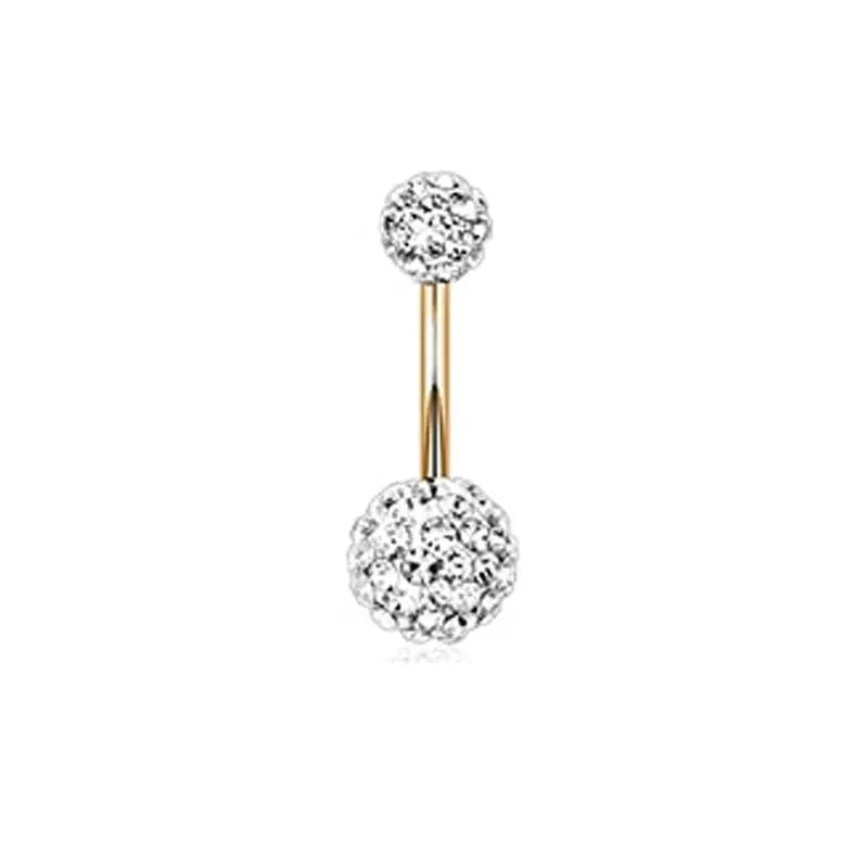 1Pc Gold Color Stainless Steel Belly Ring, Flower Heart Shaped CZ Crystal Navel Belly Button Rings Butterfly Navel Piercings 14G The jack market .AU The jack market .AU Jewellery & Chains $ 47 200001033:200003759#S7-1pc-golden