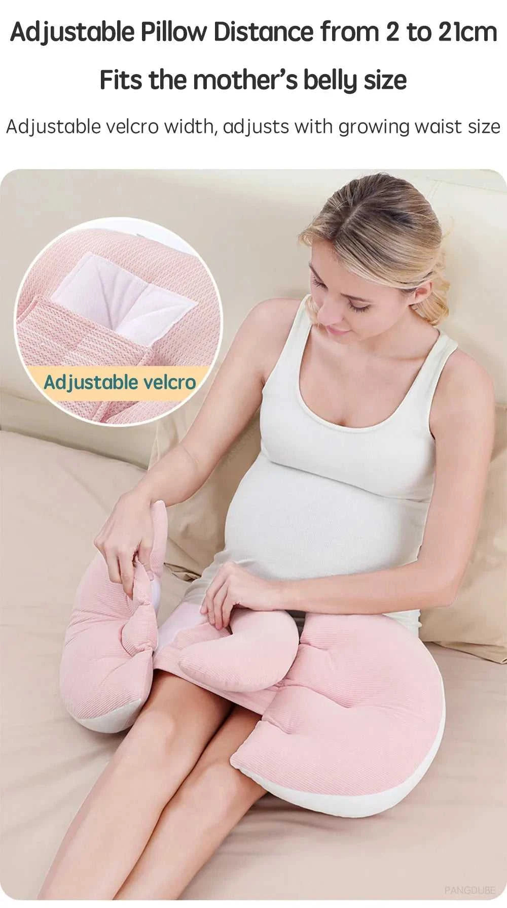 PANGDUBE Pregnancy Pillow with 1pc Free An Auxiliary Pillow Cotton Waist Support Pillow for Pregnant Women Sleeping Body Pillow The jack market .AU The jack market .AU Mum & Kids: Essential Products for Every Family $ 45 14:200021498#Pink