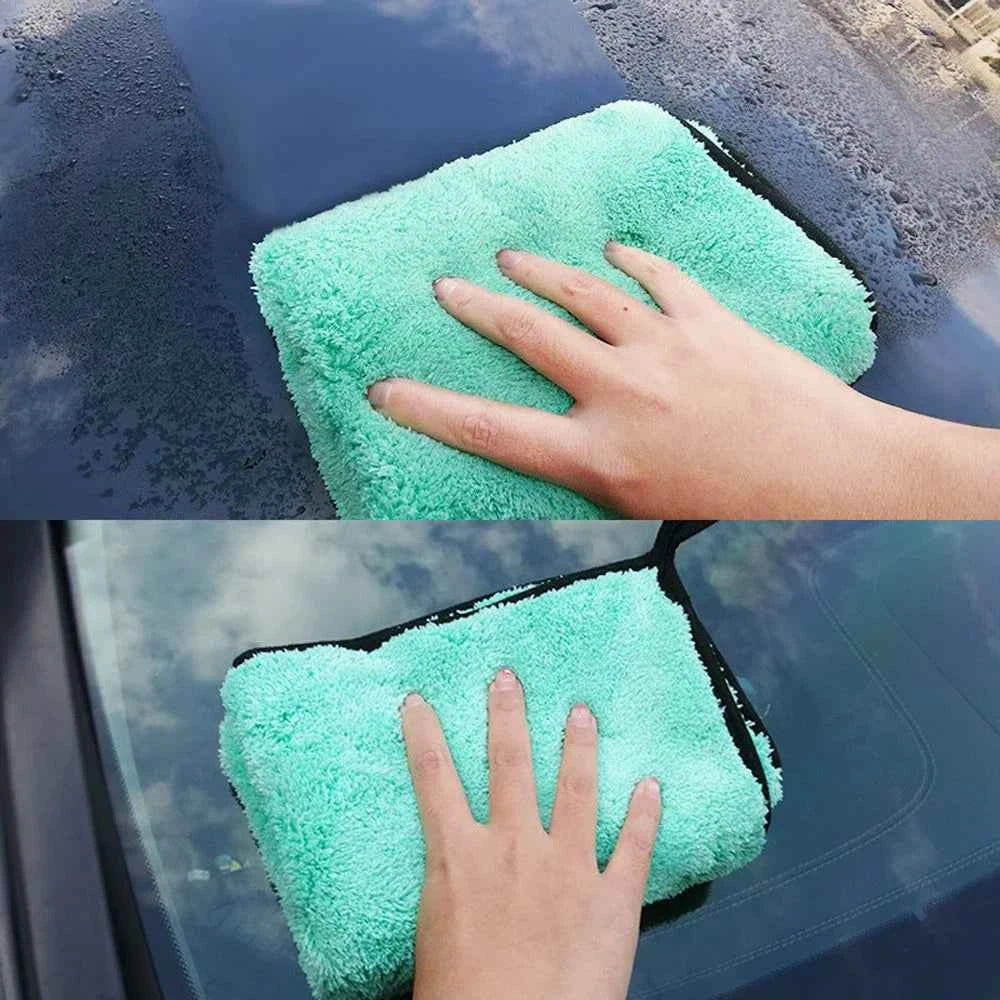 Portable 1200GSM Super Soft Premium Microfiber Drying Cltoth Ultra Absorbancy Aqua Deluxe Car Wash Towel 40x40cm