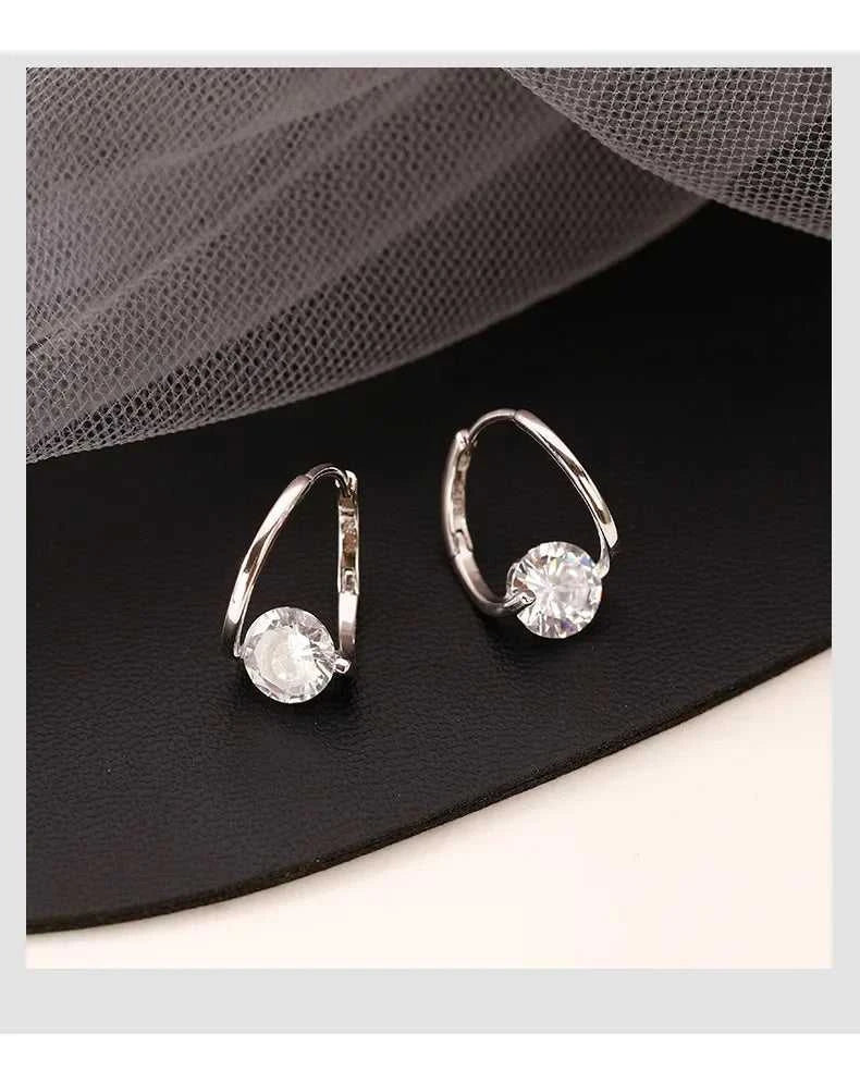 925 Sterling Silver Zircon Hoop Earrings Simple Temperament Exquisite Hot Semale Sexy Jewelry Gift The jack market .AU The jack market .AU Jewellery & Chains $ 54 200000226:347#gold