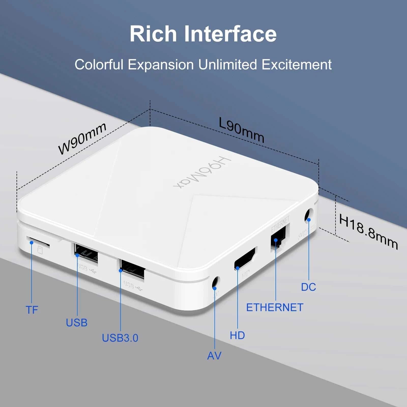 H96 Android 14 TV BOX RK3518 4K 2.4G 5G Wifi BT 100M Lan 16GB The jack market .AU The jack market .AU Home $ 96 14:350852#2G 8G;200009209:201484778