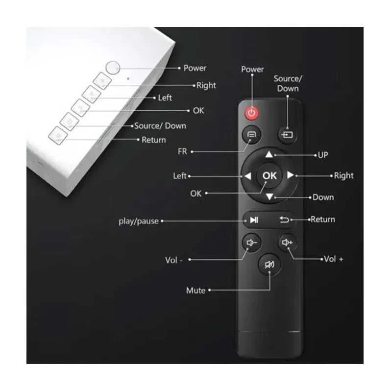 Projector for home use, mini projector for children's bedroom, portable projector, supports 4K ultra-high definition. The jack market .AU The jack market .AU Accessories Electronics $ 80 14:202429827#White