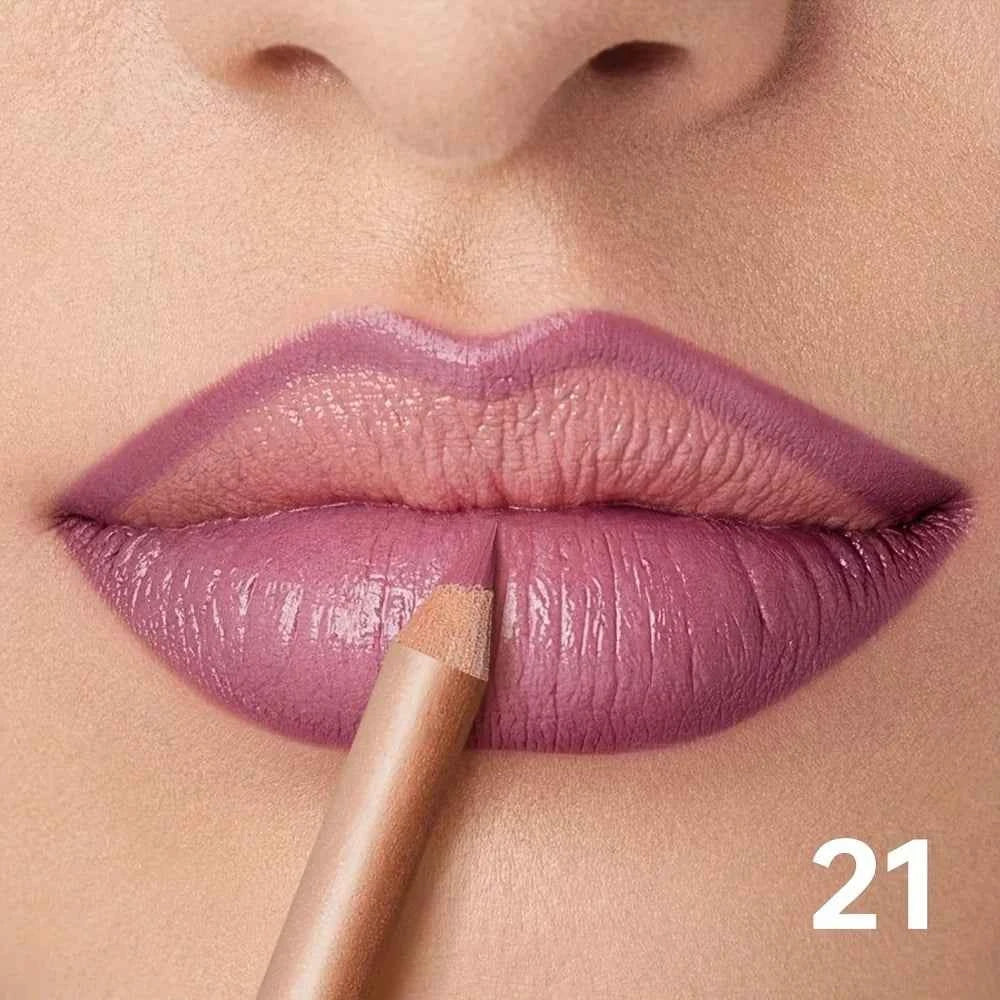 Waterproof Matte Lip Liner, Long Lasting High Pigment Lip Pencil, Smooth Precise Lip Contour for Women