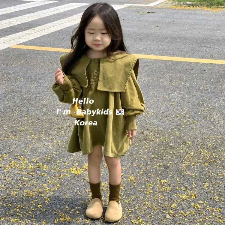 Baby Girls Skirt 2023 New Spring and Autumn Girls Skirt Korean Style Dark Green Solid Color Fashionable Dress The jack market .AU The jack market .AU Mum & Kids: Essential Products for Every Family $ 47 14:175#green;200000463:200004187#2T-90CM