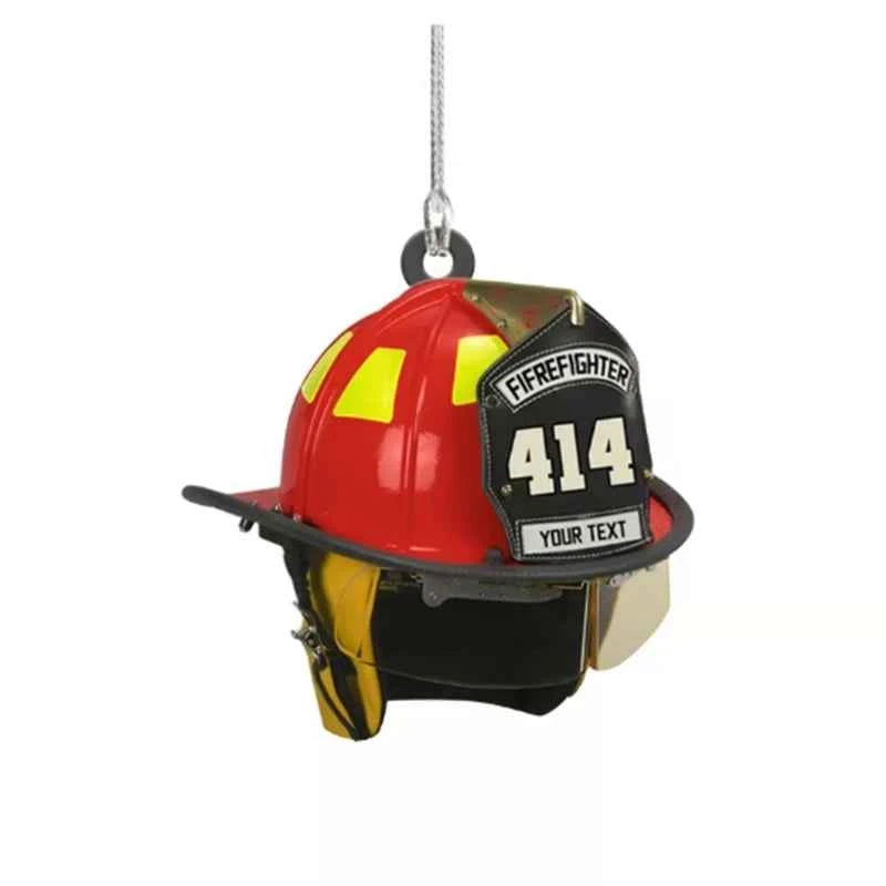 for Creative Firefighter Decoration Acrylic Fireman Helmet Style Pendant School Rewards for Ideal Gifts for Men Boys D7YA