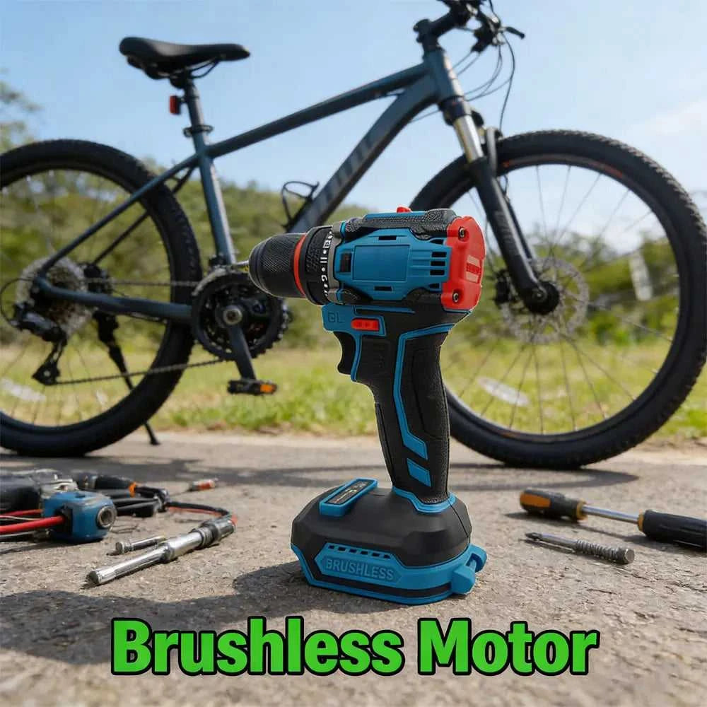 10mm Brushless Electric Impact Drill Driver 2-Speed Cordless Power Tool for Home DIY Construction 18V Battery Not Included The jack market .AU The jack market .AU Home $ 84 14:771#No battery