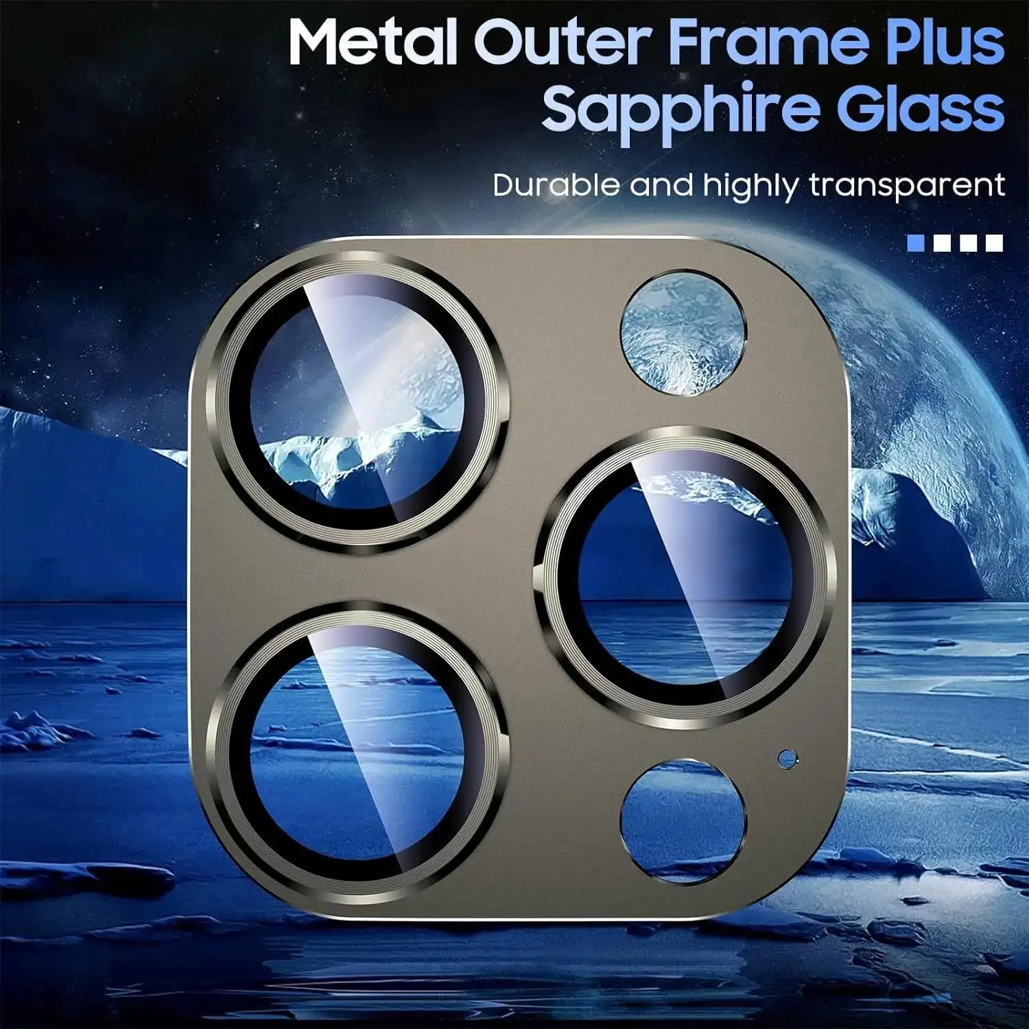 iPhone LensGuard - 9H Tempered Glass Camera Protector for iPhone 14, 15, 16 Pro Max & Plus