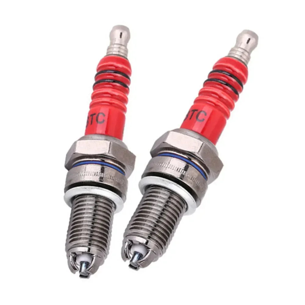 Racing Spark Plug 3 Triple Electrode A7TC D8TC For GY6 CG 50 70 110 125 150CC Motorcycle Atv Scooter Motorcycle Ignition 1/2Pcs