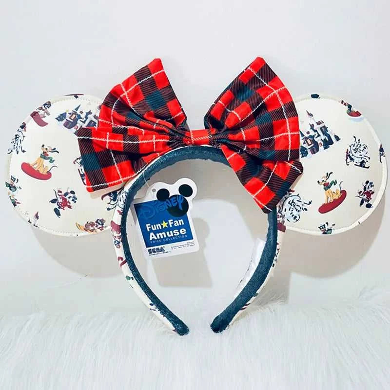 Disney Winter Christmas Headband Cartoon Mickey Pluto PU Leather Ear For Adults Bow Headband Minnie Park Accessories Headwear The jack market .AU The jack market .AU Mum & Kids: Essential Products for Every Family $ 39 14:10#E