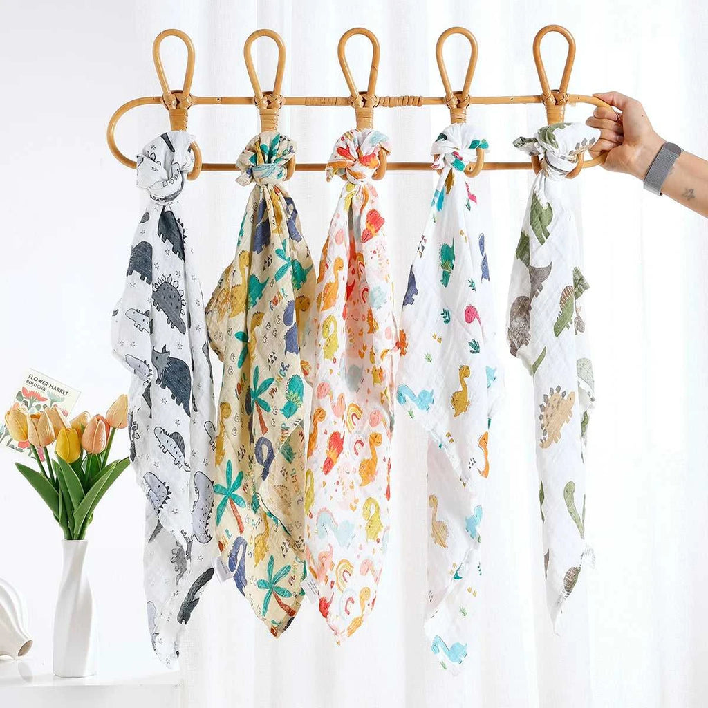 Kangobaby #My Soft Life# 5pcs Multifunctional Baby Muslin Bib Newborn Blanket Breathable Child Scarf 60x60cm The jack market .AU The jack market .AU Mum & Kids: Essential Products for Every Family $ 34 14:1052#CP04