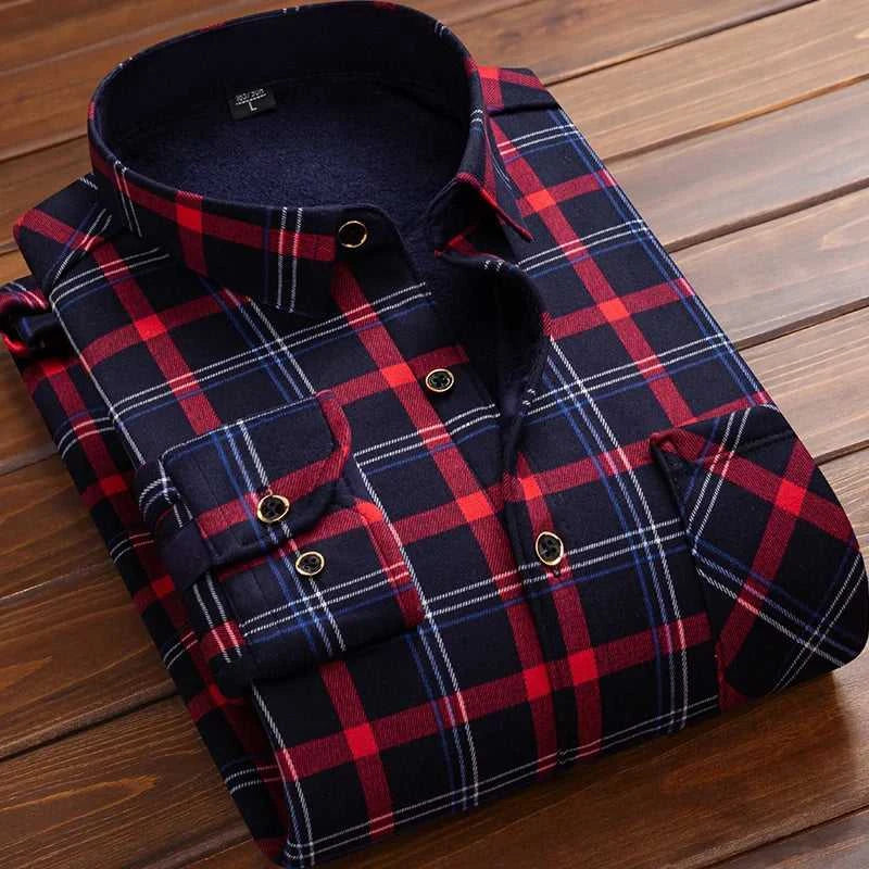 High Quality Men's Clothing 2026 Men Long Sleeve Thick Warm Shirt Tops Fashion Men Print Handsome Versatile Shirts Formal Shirts The jack market .AU The jack market .AU Men Fashion $ 43 14:771#6F HB622;5:4183#3XL(80-90KG)