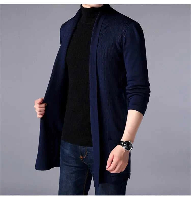 Men Cardigan Sweater Jacket 2024 Autumn New Men Slim Fit Long Knitted Cardigan Jacket Solid Color Casual Sweater Cardigan Jacket The jack market .AU The jack market .AU Men Fashion $ 49 14:200006151;5:4183#Asian M 47-55kg