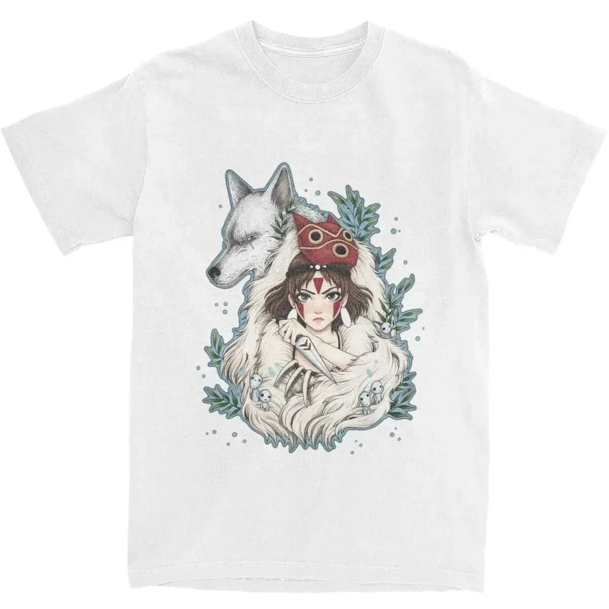Graphic PrintedClothing Novelty Princess Mononokes Hime T-Shirts for Men Women Pure Cotton Kodama Tree Forest Spirit Tees Shirt The jack market .AU The jack market .AU Men Fashion $ 39 14:200002984;5:200000991