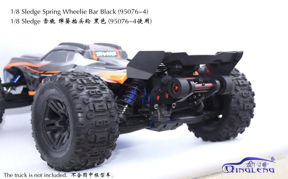 Spring Wheelie Bar For TRAXXAS 1/8 4WD SLEDGE RC CAR TRUCK-95076-4