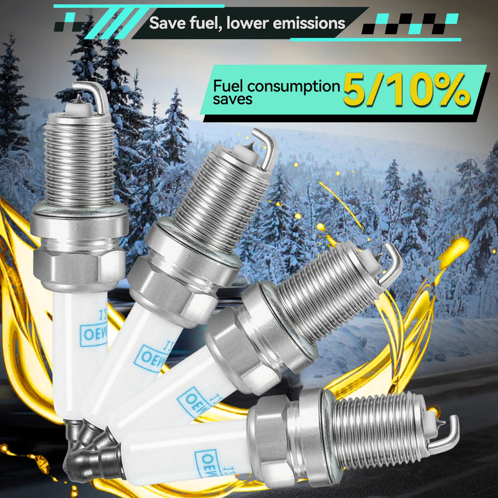 4Pcs OEMASSIVE 55576026 Iridium Spark Plugs （1.4L L4）For Chevrolet Trax Sonic Cruze 2011-2015 Opel ASTRA CORSA INSIGNIA Vauxhall