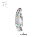 ZS 1PC 925 Sterling Silver Navel Ring Reverse Curved Belly Button Clicker Minimalist Belly Piercing Zircon Navel Piercing 14/16G The jack market .AU The jack market .AU Jewellery & Chains $ 55 200001033:200003762#style2 1.6x10mm