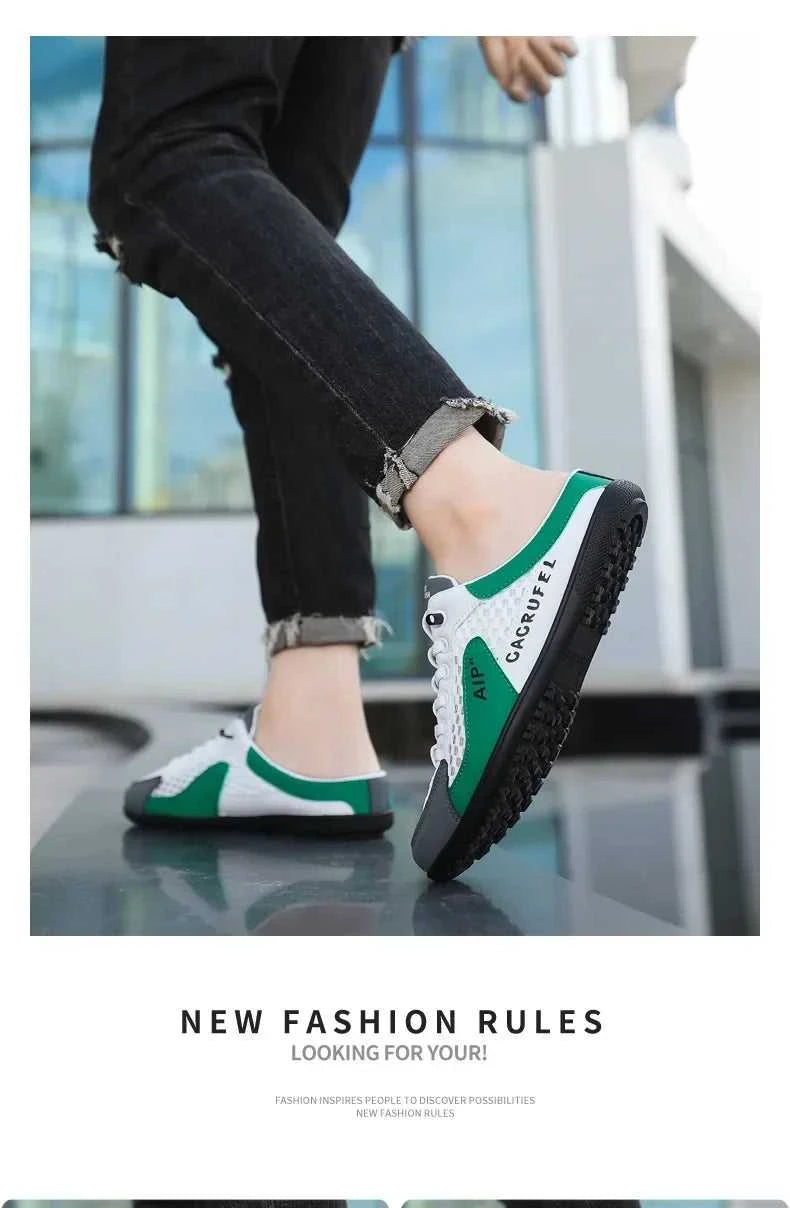 Men's Fashion Soft Bottom Half Slippers Summer New Casual Shoes Soft Bottom Support Shoes Sports Shoes Zapatos De Hombre The jack market .AU The jack market .AU Step Up Your Style: Trendy Shoes for Every Occasion! $ 67 14:29#White Khaki;200000124:200000338
