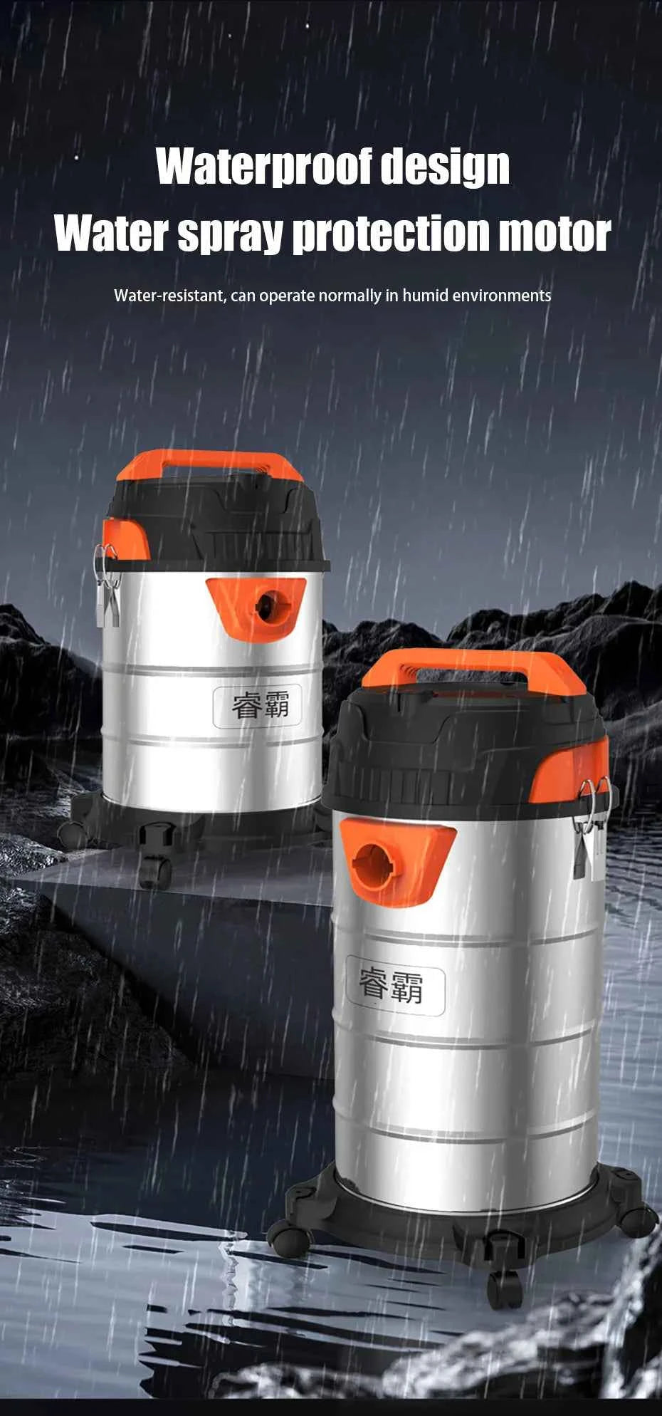 Wet and Dry Vacuum Cleaner Multi-functional High-power Vacuum Cleaner Suitable for Home Car and Commercial Industrial Cleaning