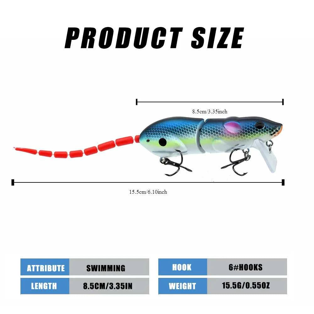15.5CM Mouse Lure Artificial Plastic Mouse Fishing Lure Swimbait Rat Pike Bass Minnow Floatingbaits Fishing Tackle Accessories The jack market .AU The jack market .AU Fishing Gear $ 21 14:175#J