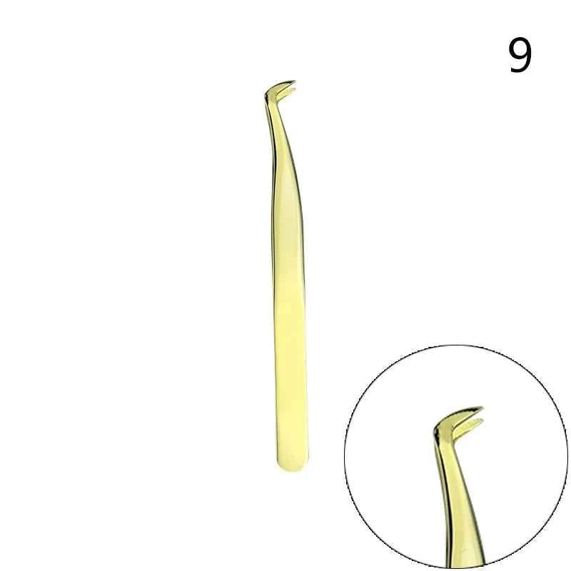 LuxeLash Anti-Slip Precision Tweezers | Curved & Straight Tips for Flawless Lash Extensions & Nail Art