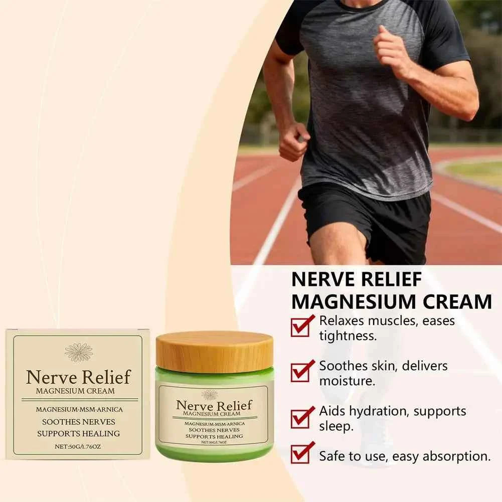 Magnesium Muscle Relaxing Cream - Deep Nourishing Relief for Daily Body Care and Soothing Massage