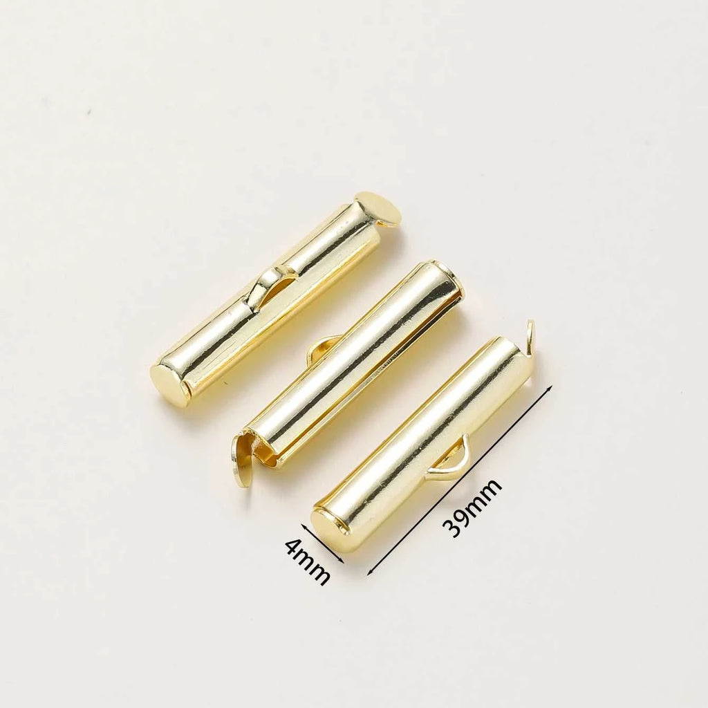 10PCS 14/18K Gold Brass Side Crimp End Tube Slide Clasps Bracelet Earring Buckles Connectors DIY Jewelry Making Findings The jack market .AU The jack market .AU Jewellery & Chains $ 48 14:29#14K;5:100014065#30x4mm