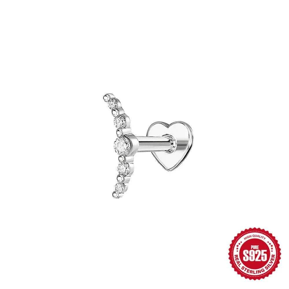 AIDE 925 Sterling Silver 1Pc Mini Shiny Heart/WaterDrop For Women Cartilage Piercing Earring INS Classic Pendant Tassel Gifts The jack market .AU The jack market .AU Jewellery & Chains $ 54 200000226:200006154#26;200001034:361180#1 piece