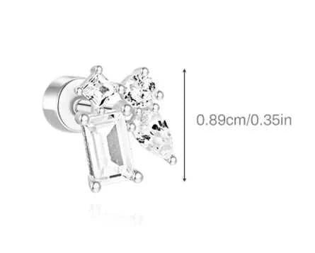 AIDE 925 Sterling Silver 1Pc Mini Shiny Heart/WaterDrop For Women Cartilage Piercing Earring INS Classic Pendant Tassel Gifts The jack market .AU The jack market .AU Jewellery & Chains $ 54 200000226:200006154#26;200001034:361180#1 piece