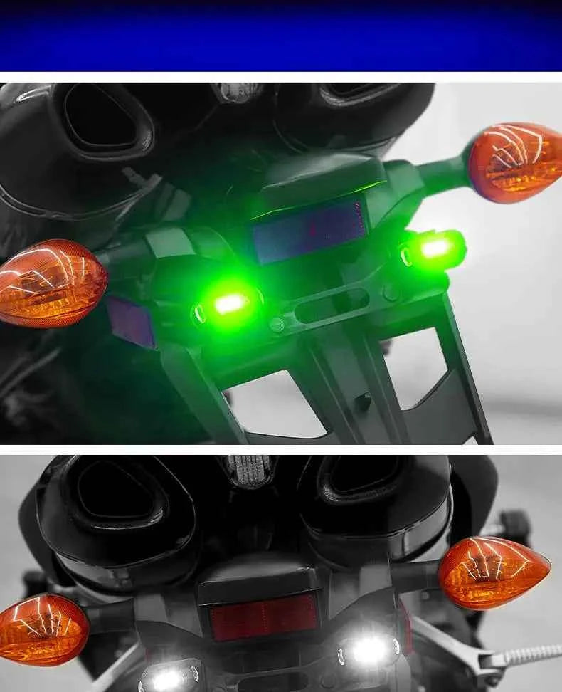 Motorcycle Lights Drone Strobe Light USB LED Anti-Collision Bike Aircraft Night Flying Mini Flashing Warning Signal Light