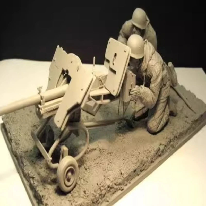 1/16 Casting Resin Model Grey Kit Front Combat Soldier Model Requires Assembly Unpainted (No Platform)