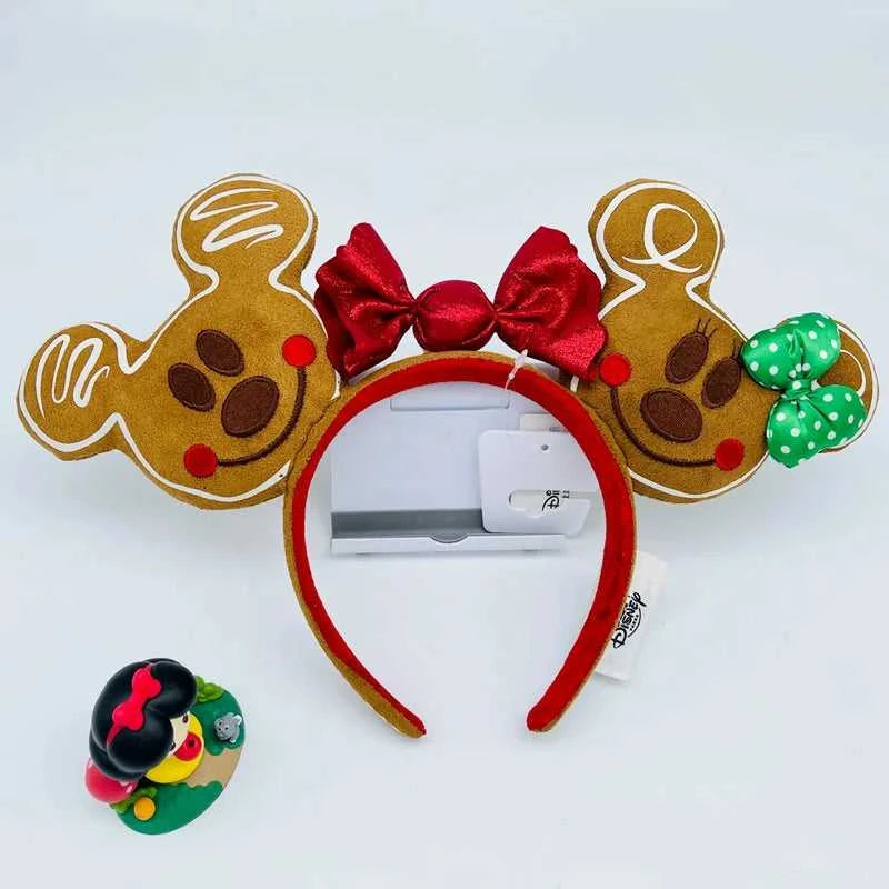 Disney Winter Christmas Headband Cartoon Mickey Pluto PU Leather Ear For Adults Bow Headband Minnie Park Accessories Headwear The jack market .AU The jack market .AU Mum & Kids: Essential Products for Every Family $ 39 14:10#E