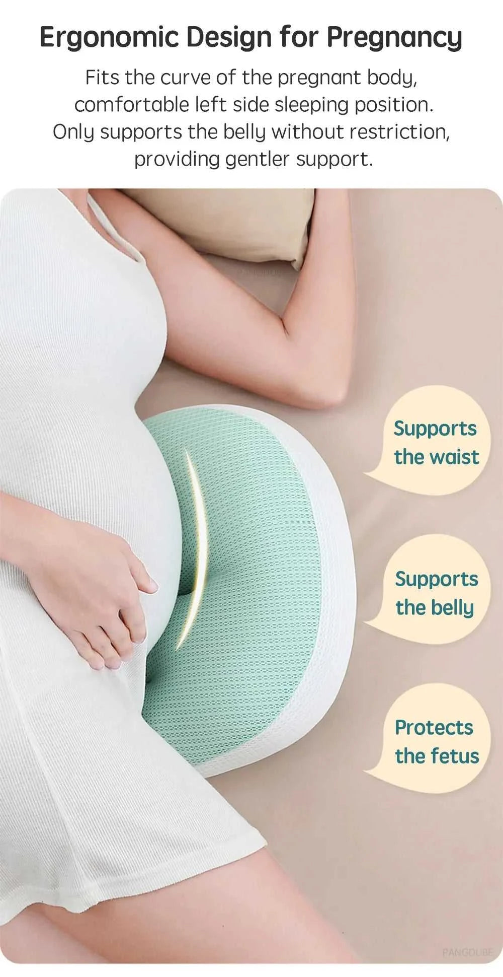 PANGDUBE Pregnancy Pillow with 1pc Free An Auxiliary Pillow Cotton Waist Support Pillow for Pregnant Women Sleeping Body Pillow The jack market .AU The jack market .AU Mum & Kids: Essential Products for Every Family $ 45 14:200021498#Pink