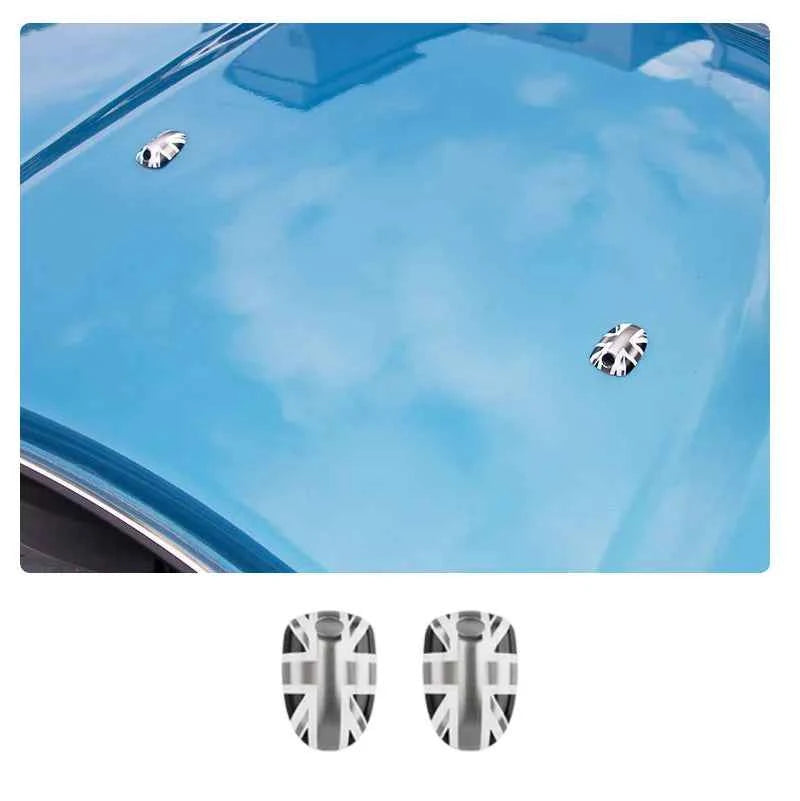 Union Jack Car Wiper Water Spray Nozzle Cover For MINI Cooper S One Countryman Clubman F54 F55 F57 F56 F60 2015-2022 Accessories