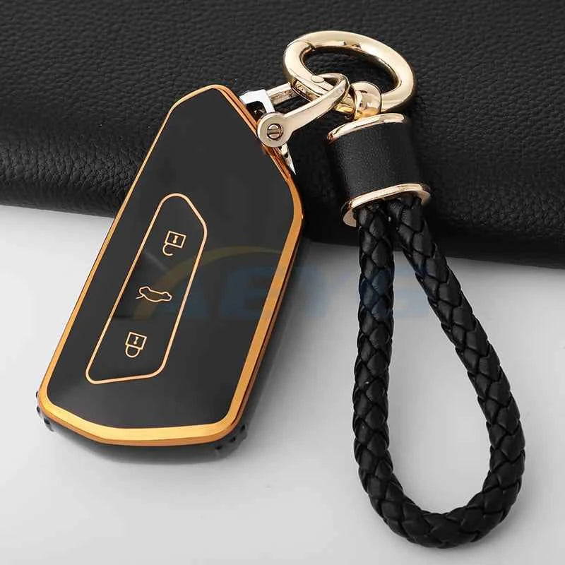 TPU Car Remote Key Case Cover For Volkseagen VW Golf 8 MK8 GTI GTD R ID.3 ID.4 2020 Cupra Auto Interior Decoration