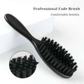 1PC Black Professional Fade Brush Barber Neck Sweeping Brush Comb Haircut Accessories Facial Cleaning Tools For Men Brushes Comb
