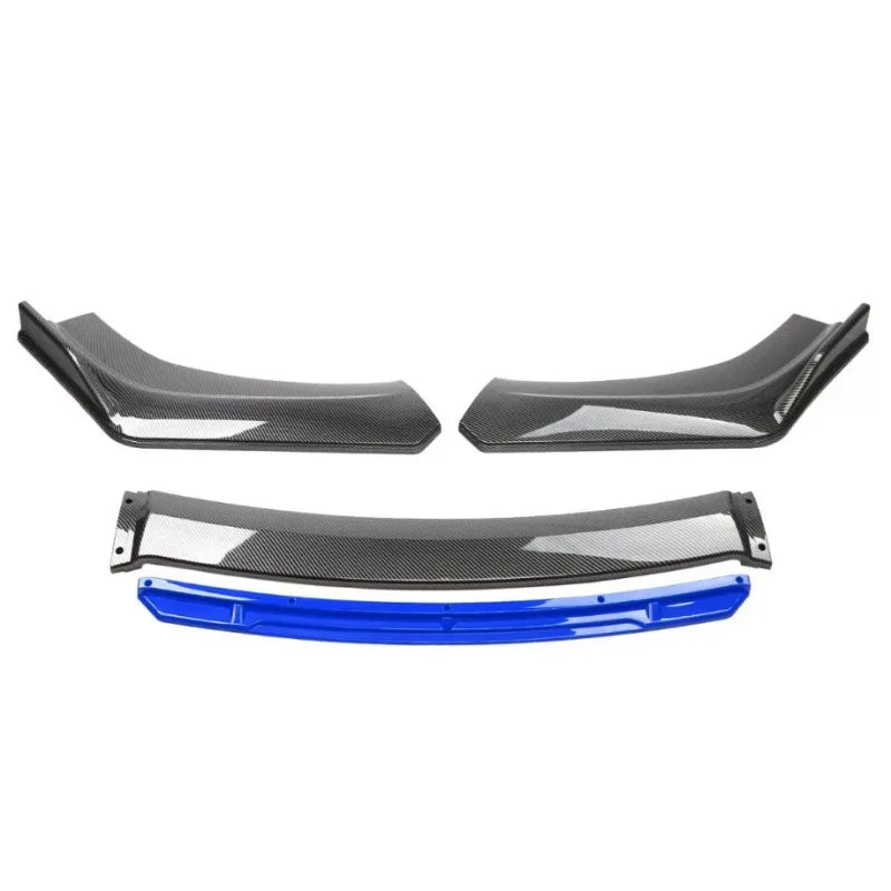 For Universal Cars 3-Piece Adjustable Universal Car Front Bumper Lip Spoiler Diffuser Splitter Body Kits Side Corner Guard