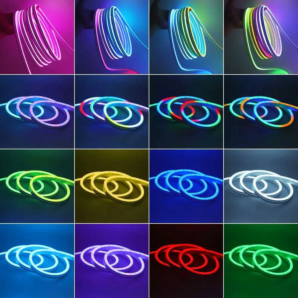 12V 24V RGB Neon Light LED Strip Addressable WS2811 84LEDs/m 6x12mm Flex Silicone Rope Rainbow Lamp Home Decoration Waterproof The jack market .AU The jack market .AU Home $ 51 136:9131245839#12V 1m