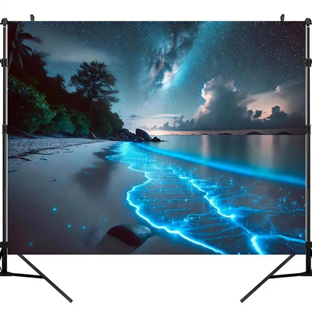 VIKAMA Fluorescent Beach Night Scene, Aesthetic Tapestry, Multi-Purpose Holiday Decor, Bedroom, Office, Living Room Home Decor The jack market .AU The jack market .AU Home $ 46 14:200004889#BU-1;5:200844600#180x235cm(5.9X7.7FT