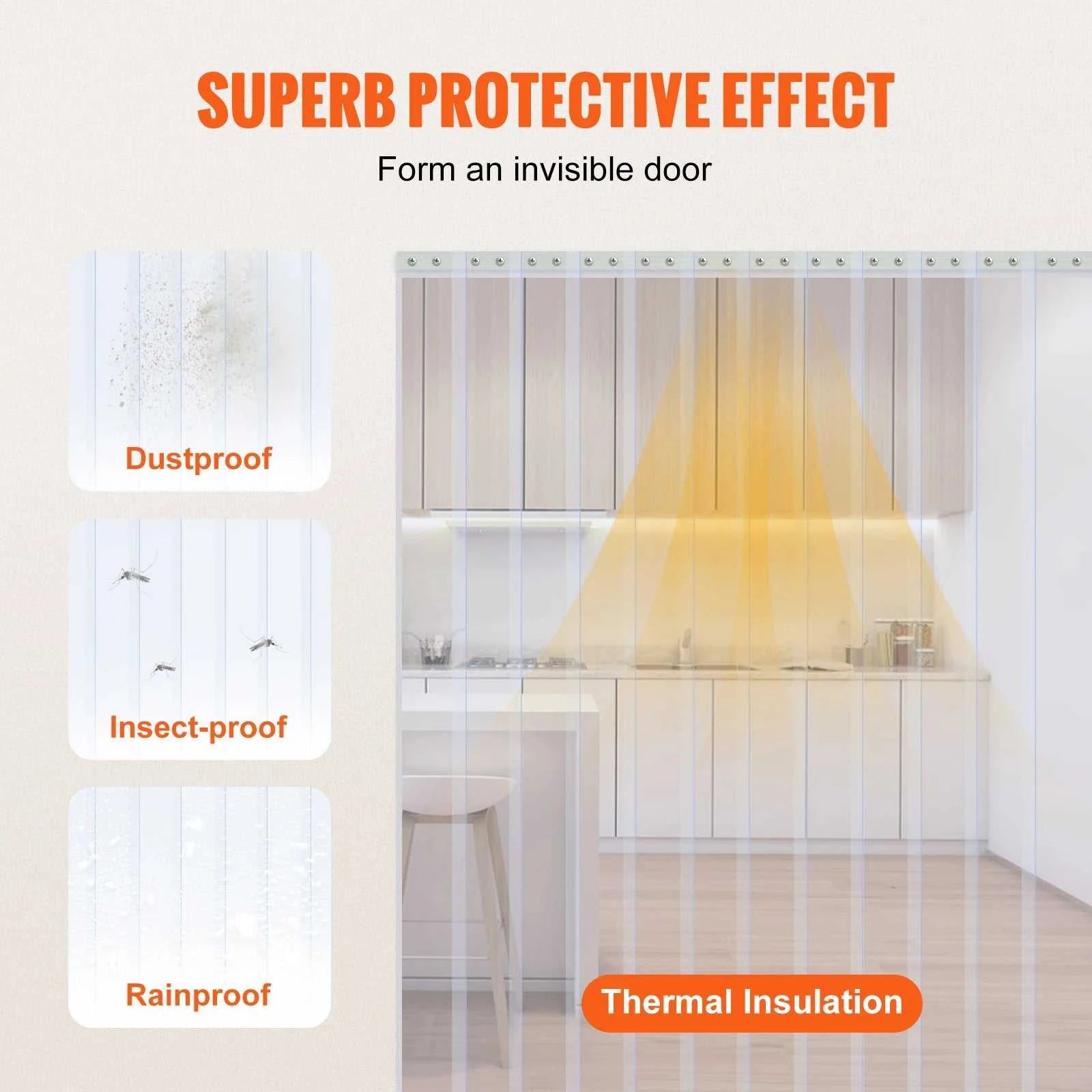 SucceBuy 50/100/150ft PVC Strip Curtain 8"/12" Clear Smooth Plastic Door Strips Curtain Bulk Roll for Warehouses Factories The jack market .AU The jack market .AU Home $ 174 14:201504127#164 ft x 8 in;200007763:201336106