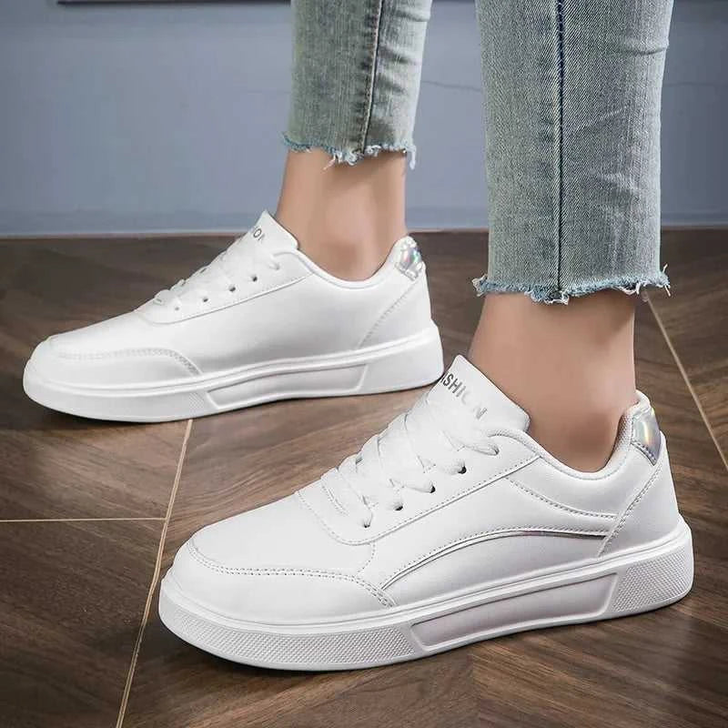 Hot Sell Women's Shoes Lightweight Casual Shoes Fashion Walking Shoes White Lace-up Sneakers Plus Size Platform Vulcanized Shoe The jack market .AU The jack market .AU Step Up Your Style: Trendy Shoes for Every Occasion! $ 73 14:193#White Silver;200000124:200000337