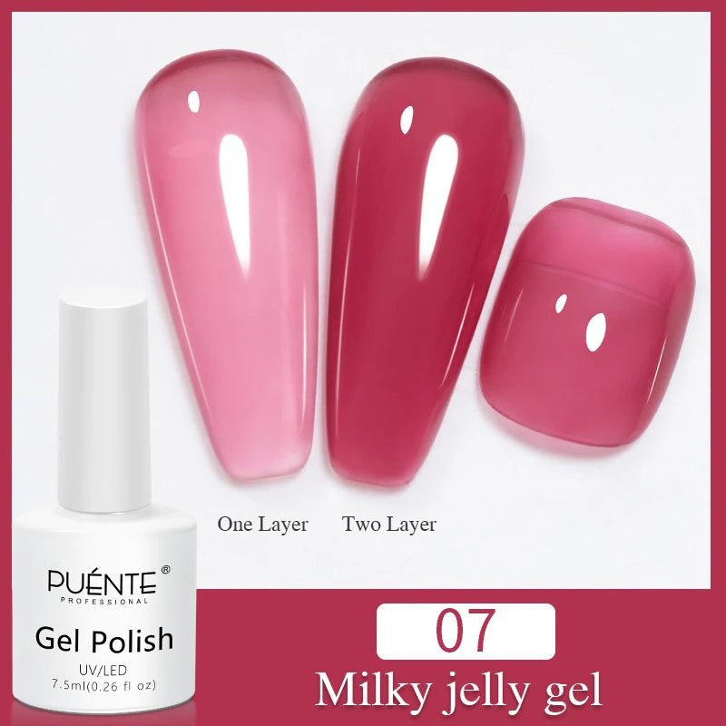 PUENTE Cat Eye Magnetic Gel Nail Polish - Vibrant Starry Galaxy Effect, Soak Off UV, 7.5ML