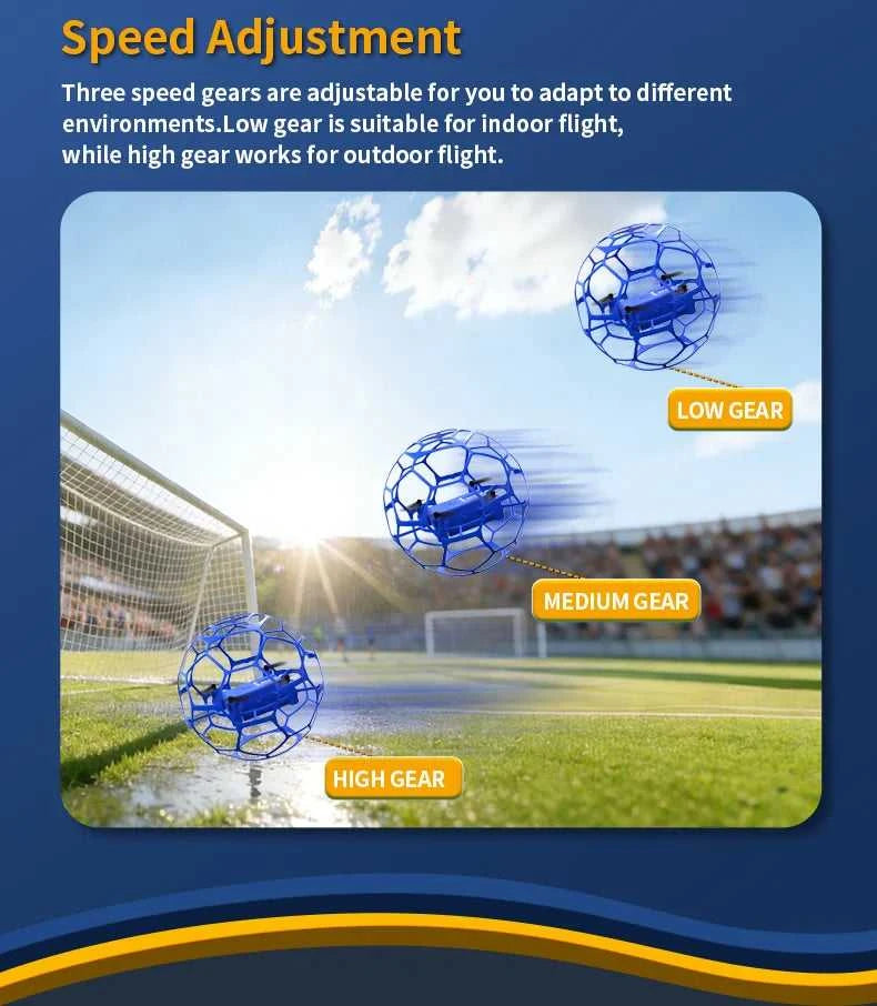K26 MINI Air Soccer Competitive Drone | 360° Full Protection Crash-Proof | Hand Throw Takeoff No Remote Skill Birthday Gift The jack market .AU The jack market .AU Drones $ 71 14:193#K26-Red