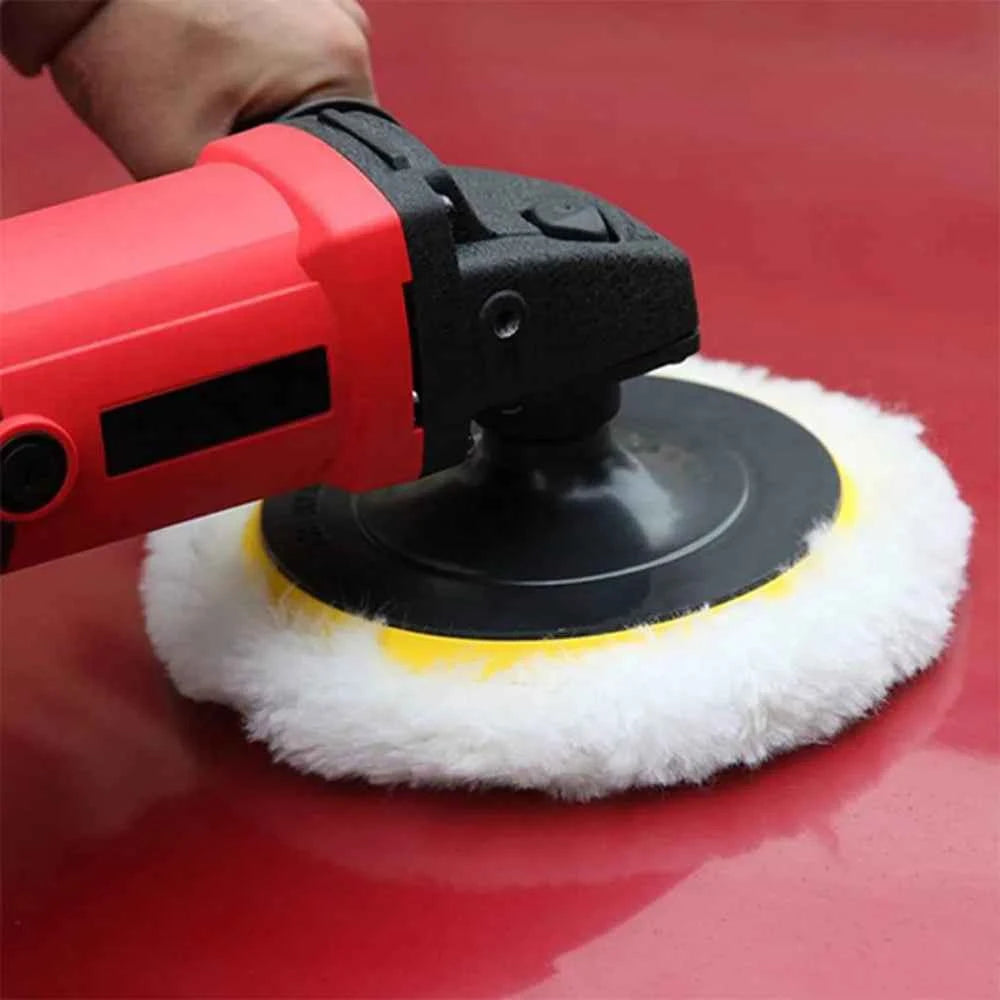 5Pcs Car Polishing Pad Wool Polishing Disc Car Body Waxing Buffing Pad Paint Care Polisher Pad Car Cleaning Tools 3/4/5/6/7 Inch